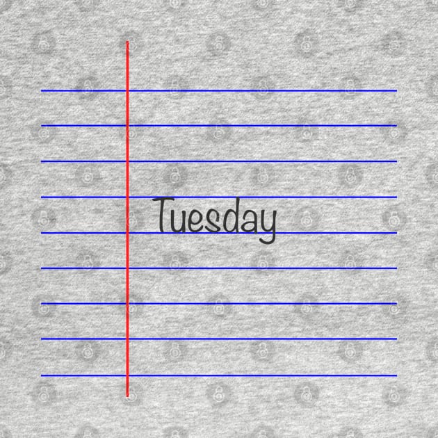 Tuesday- Lined Paper by JossSperdutoArt